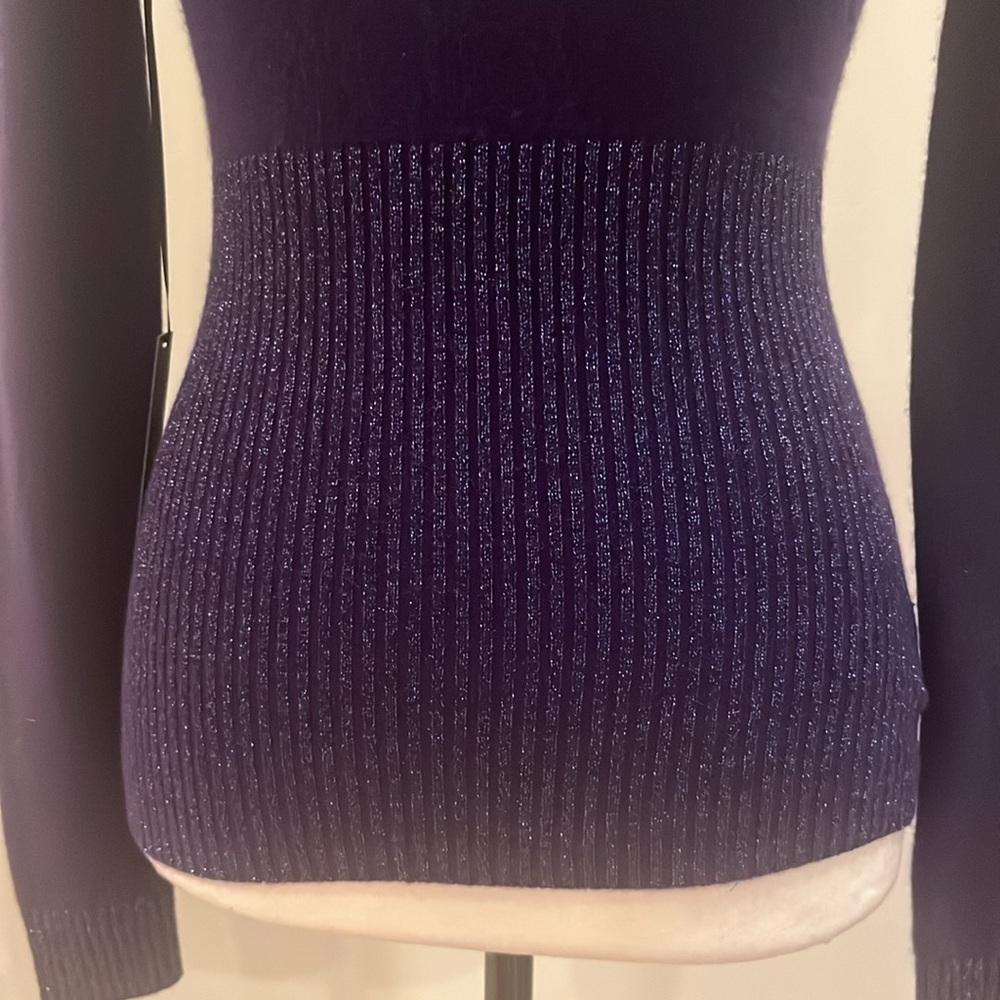 Bebe Purple Cashmere Sweater - Picture 6 of 14